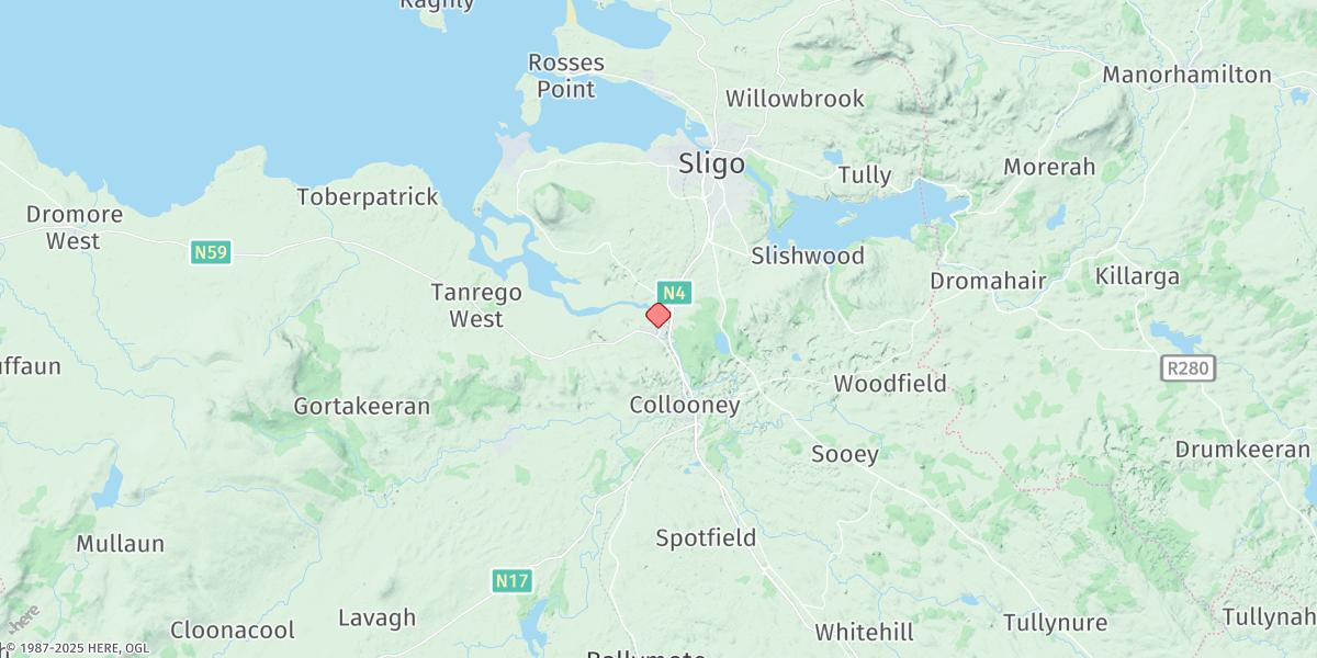 Map of Ballysadare Bay (Culleenamore)
