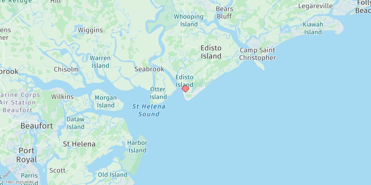 Map of Edisto Marina, Big Bay Creek Entrance