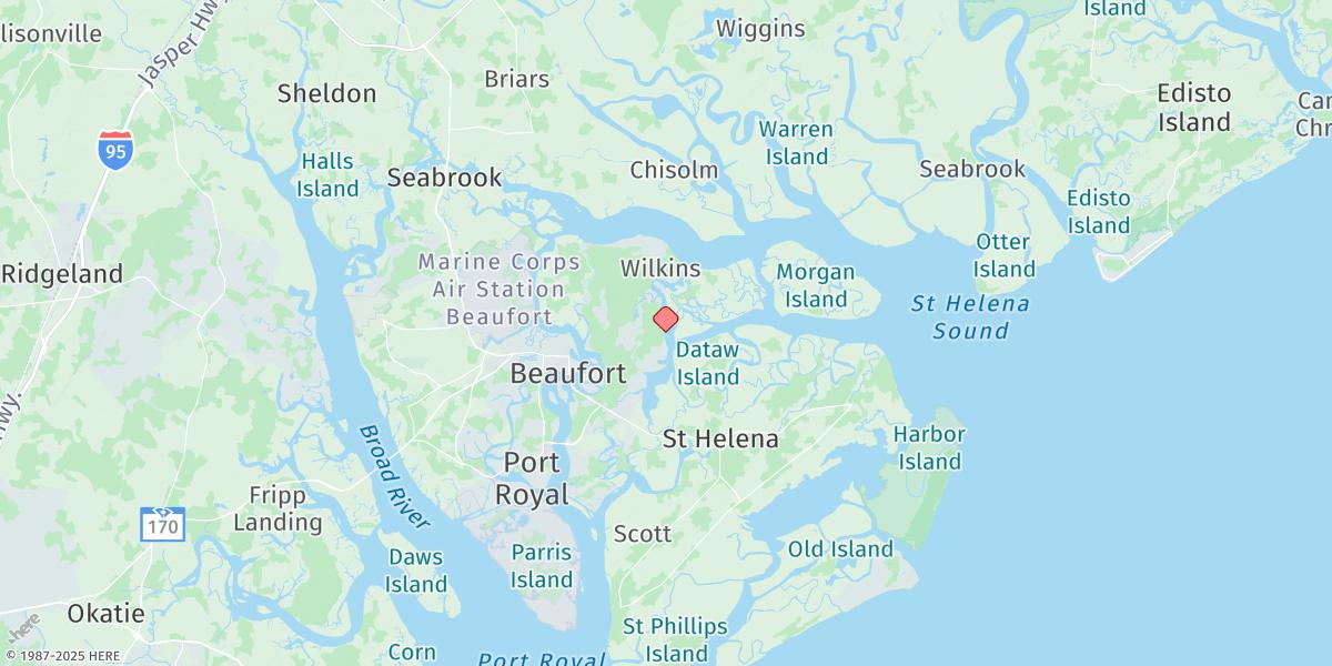 Map of Lucy Point Creek Entrance