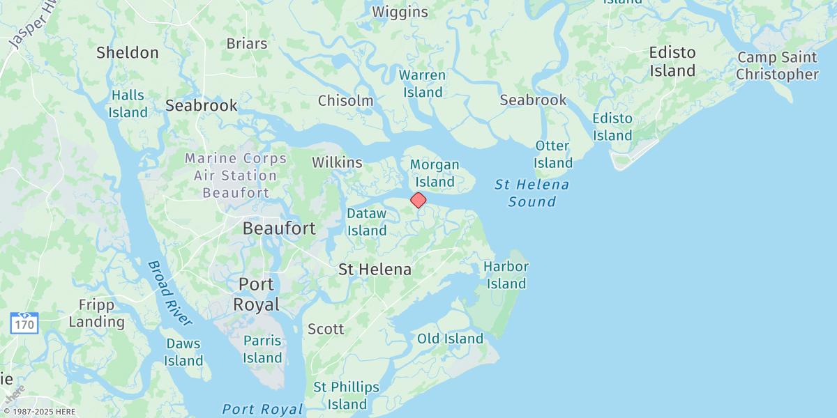 Map of Edding Point, Edding Creek