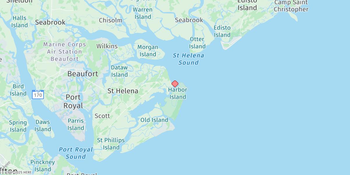 Map of Harbor River Bridge