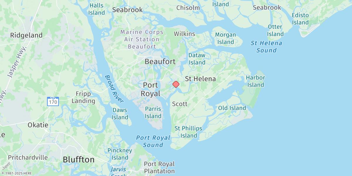 Map of Distant Island, Cowen Creek