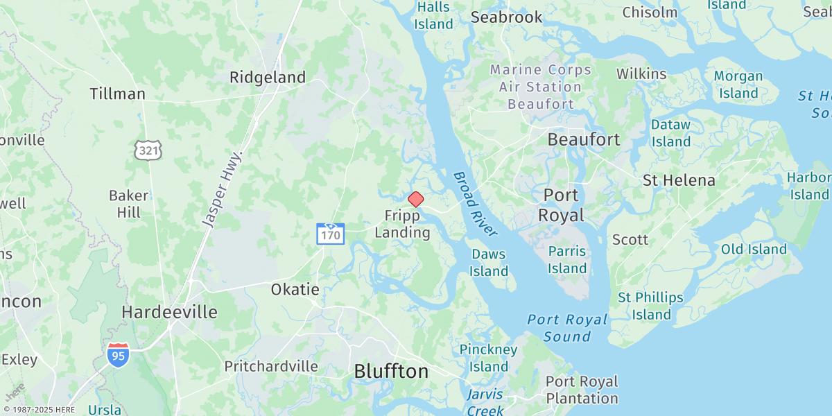 Map of Chechessee Bluff, Chechessee River