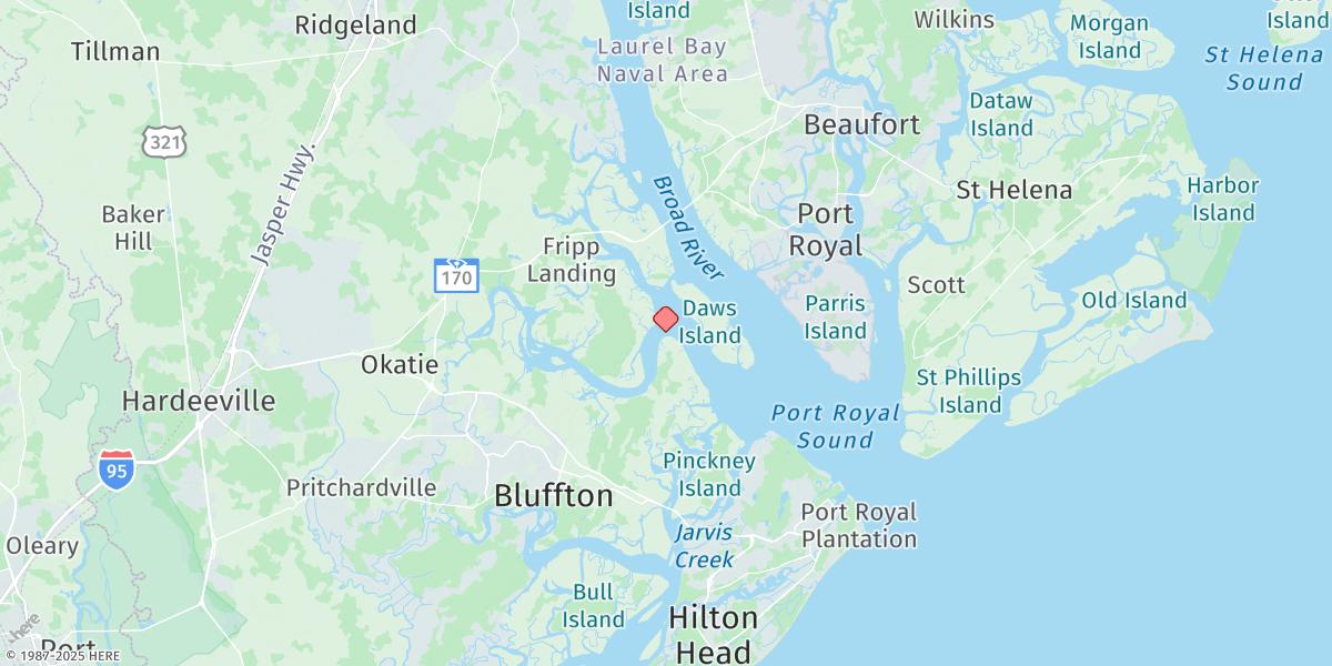 Map of Colleton River Entrance