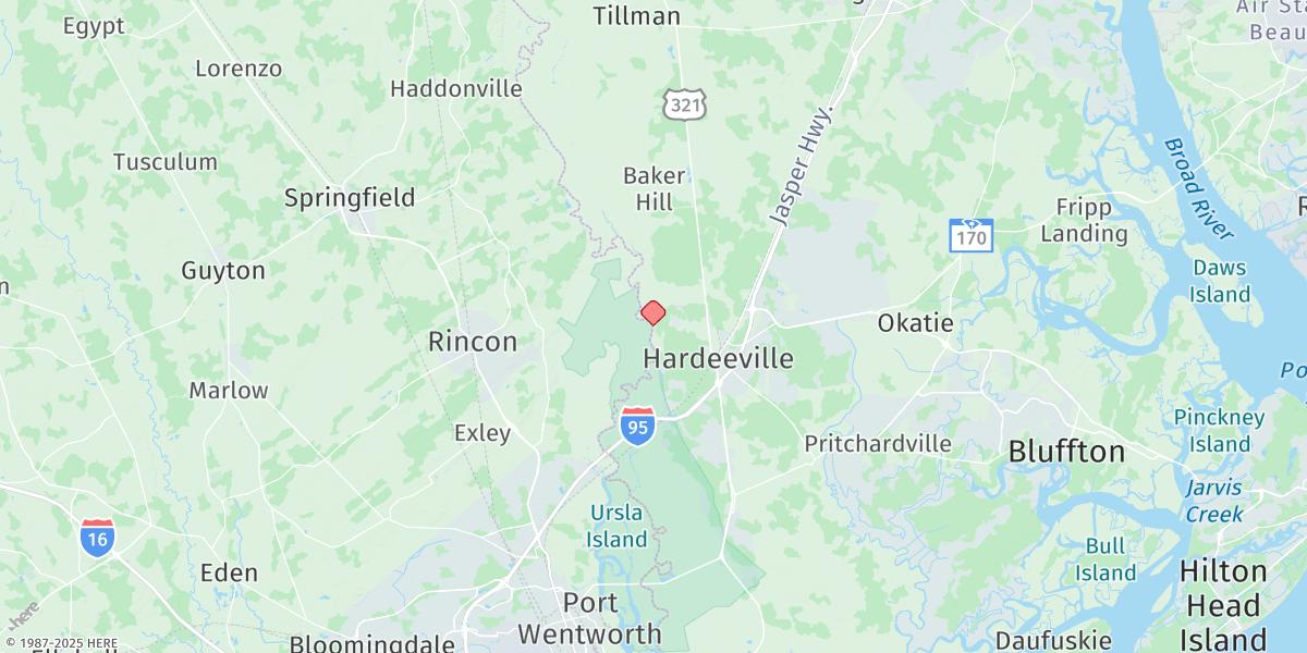 Map of Purrysburg Landing, S.c.