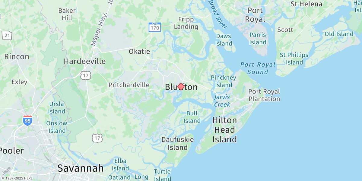 Map of Bluffton