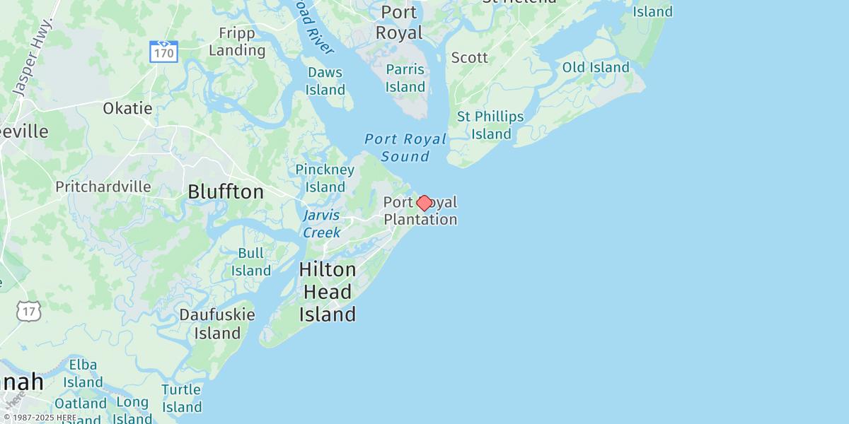 Map of Port Royal Plantation, Hilton Head Island