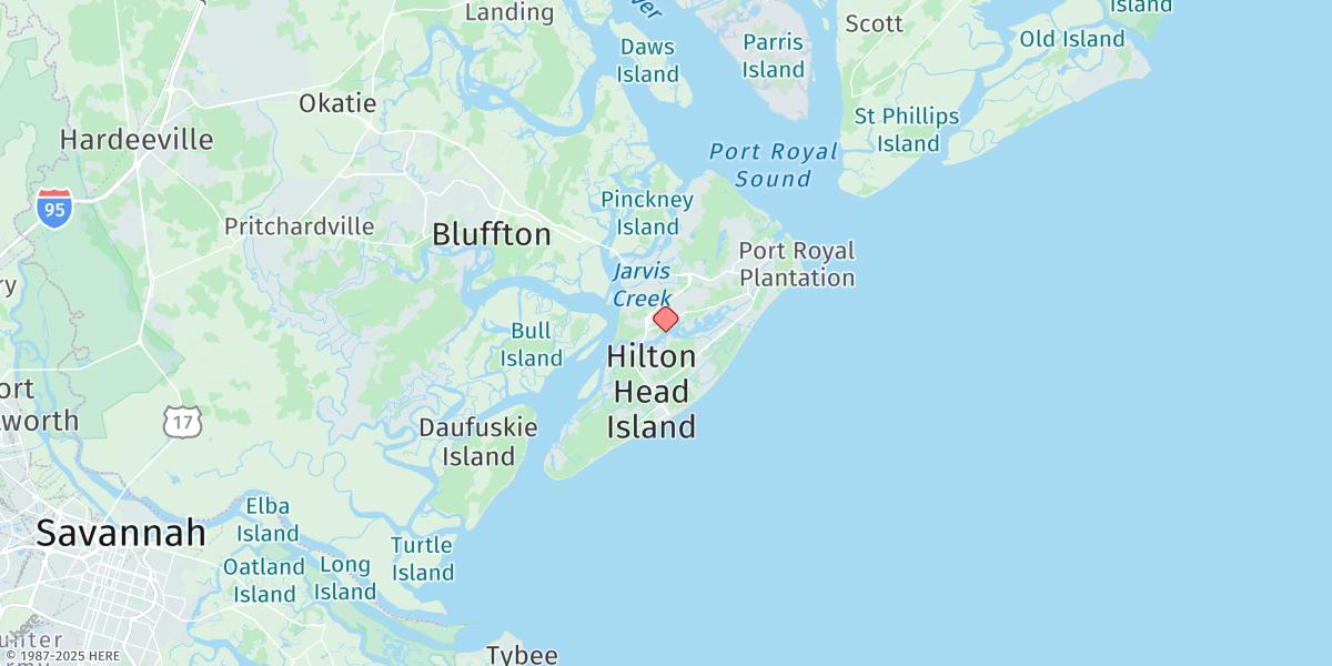 Map of Broad Creek, Hilton Head Island