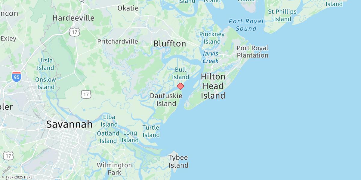 Map of Haig Point, Daufuskie Island, Cooper River