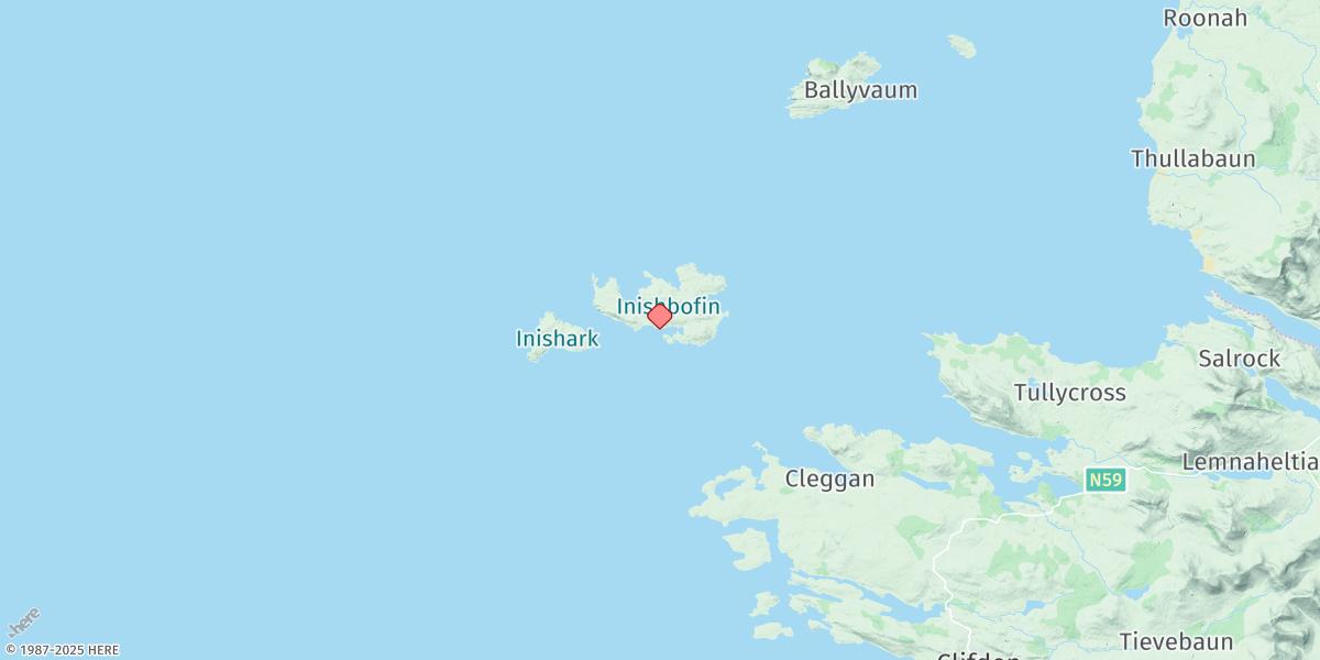 Map of Bofin Harbour