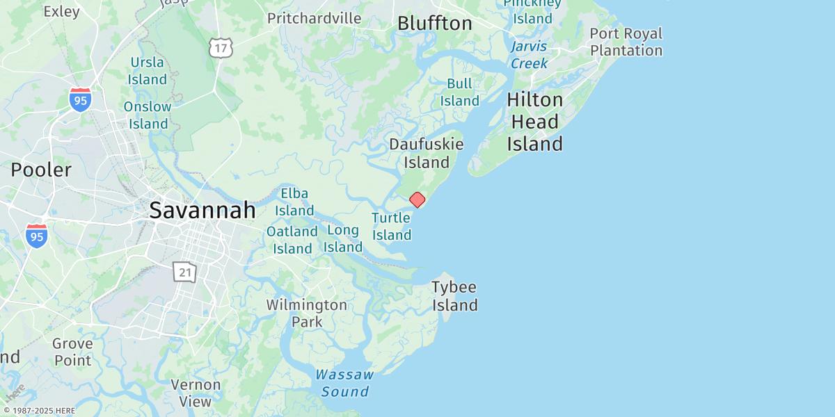 Map of Bloody Point, Daufuskie Island