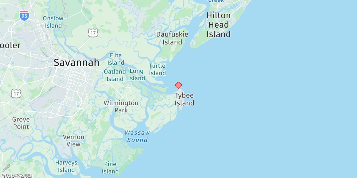Map of Tybee Light