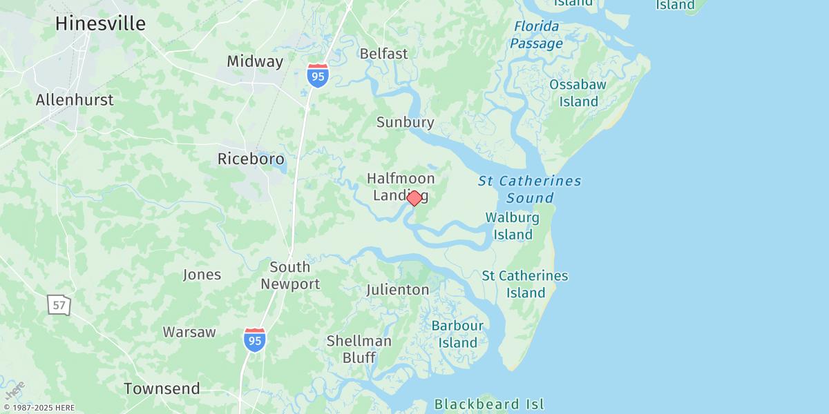 Map of Halfmoon, Timmons River