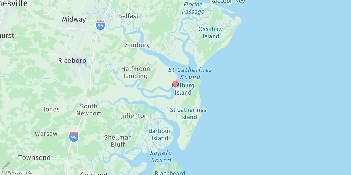 Map of North Newport River (Daymark 119)