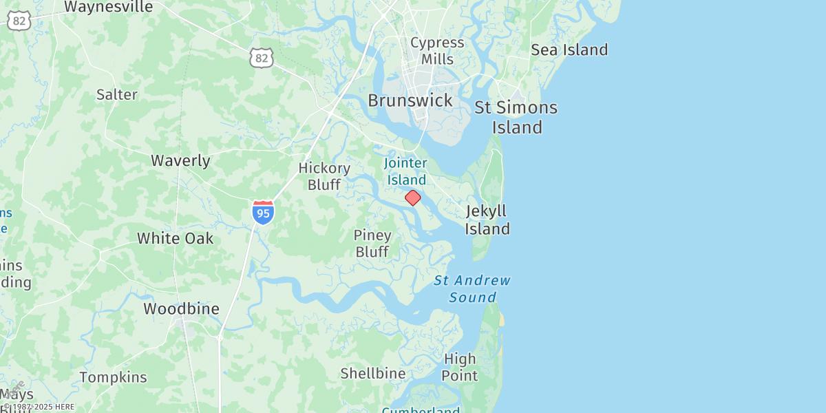 Map of 2.5 Miles Above Mouth