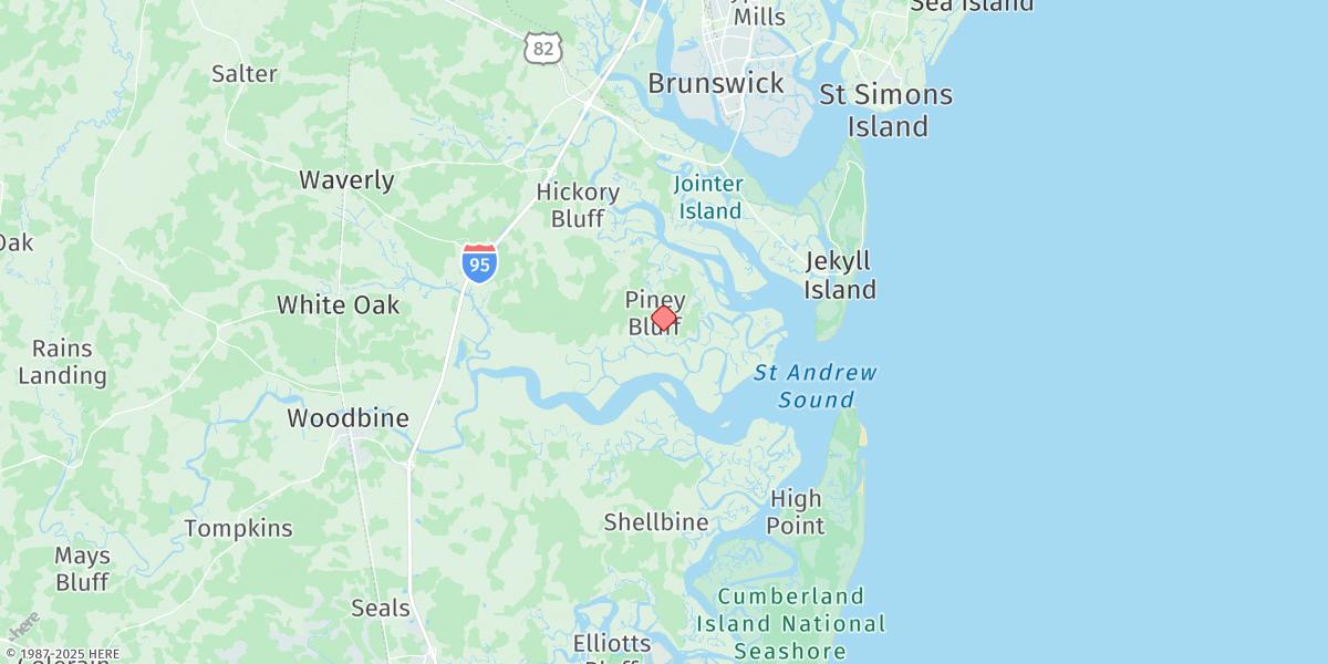 Map of Dover Bluff, Dover Creek