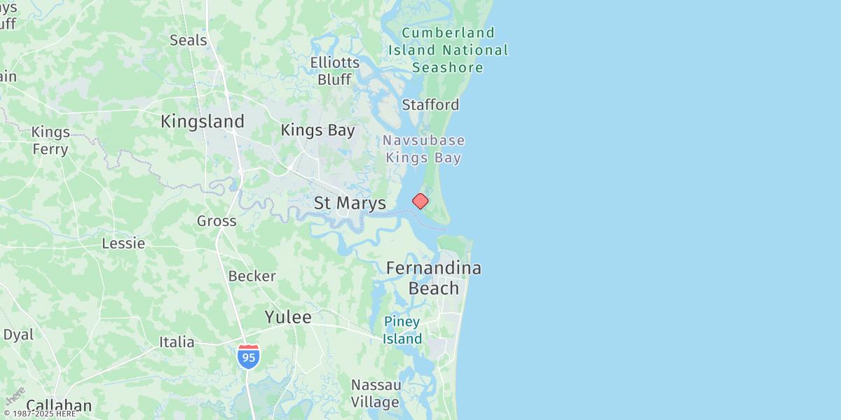 Map of Beach Creek Ent., Cumberland Island