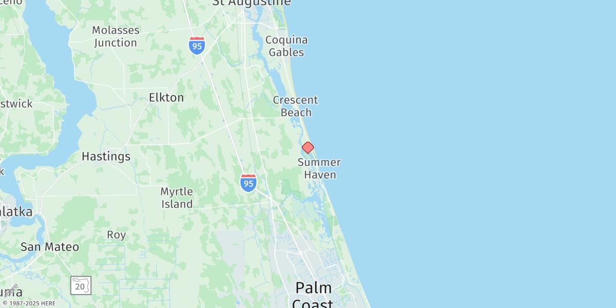 Map of Fort Matanzas, Matanzas River, Icww