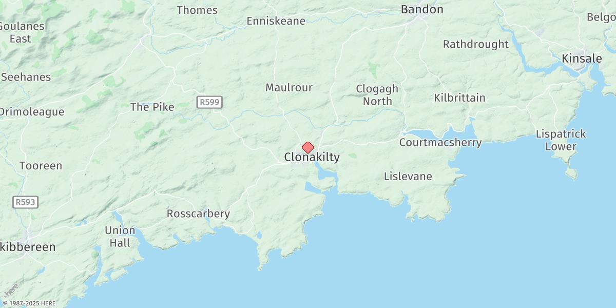 Map of Clonakilty Bay