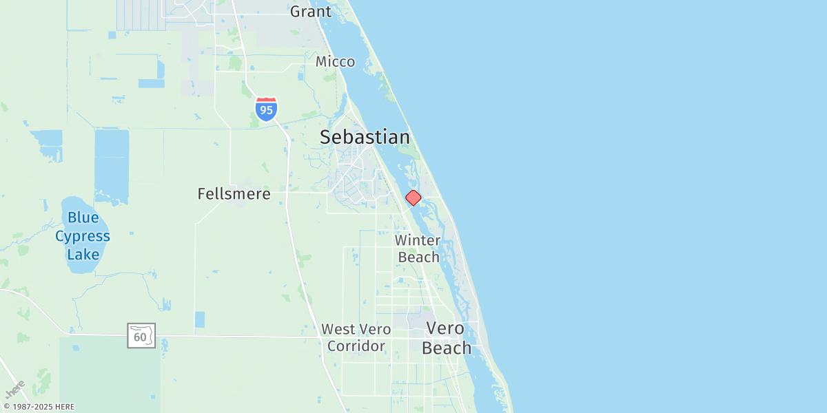 Map of Wabasso