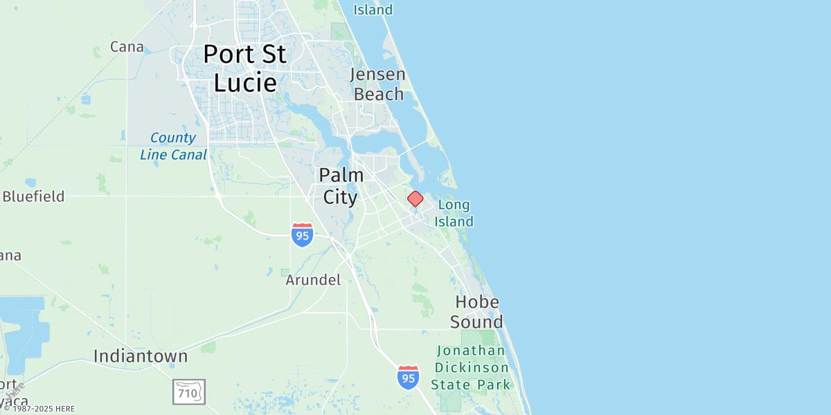 Map of Port Salerno, Manatee Pocket