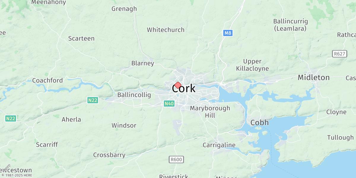 Map of Cork City