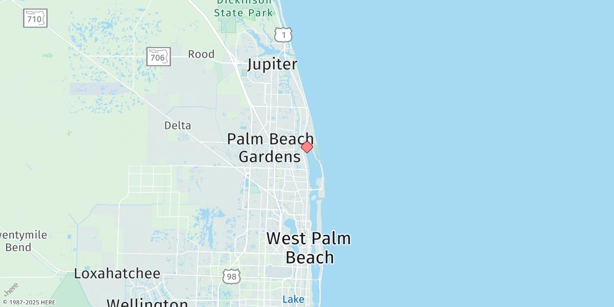 Map of North Palm Beach