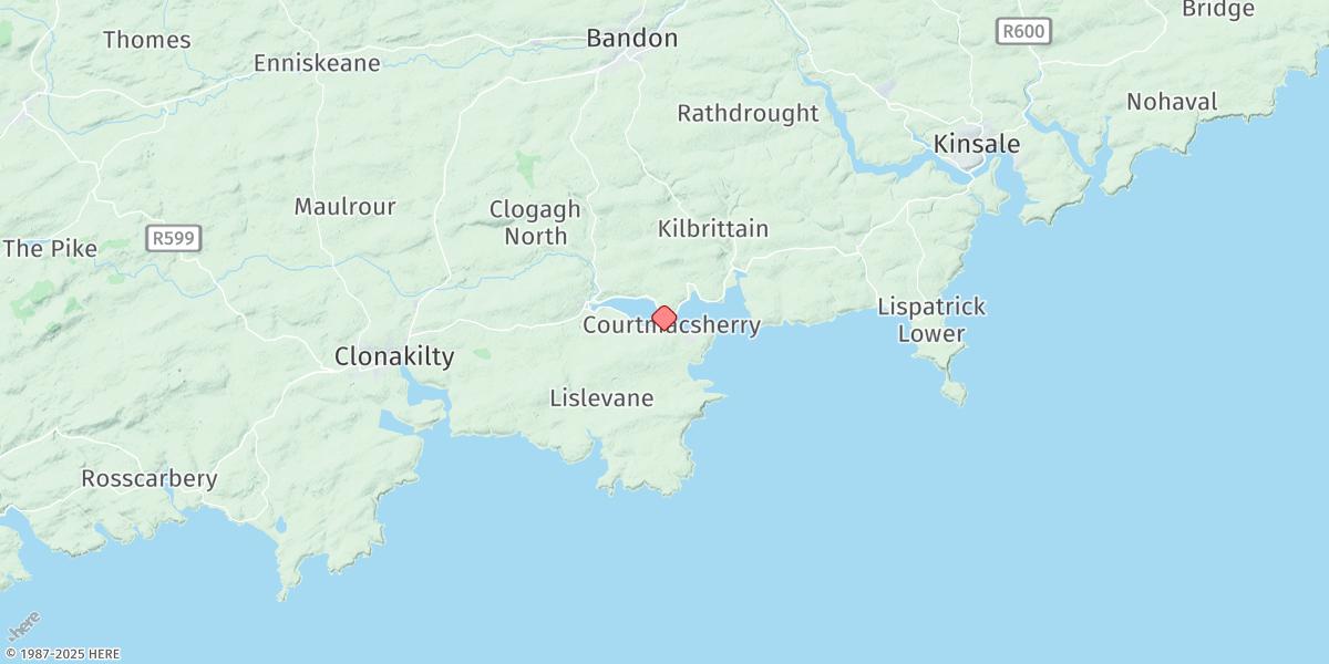 Map of Courtmacsherry