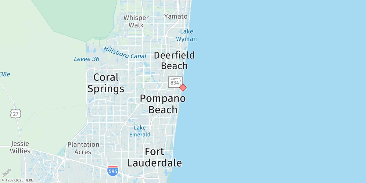 Map of Hillsboro Inlet (Ocean)