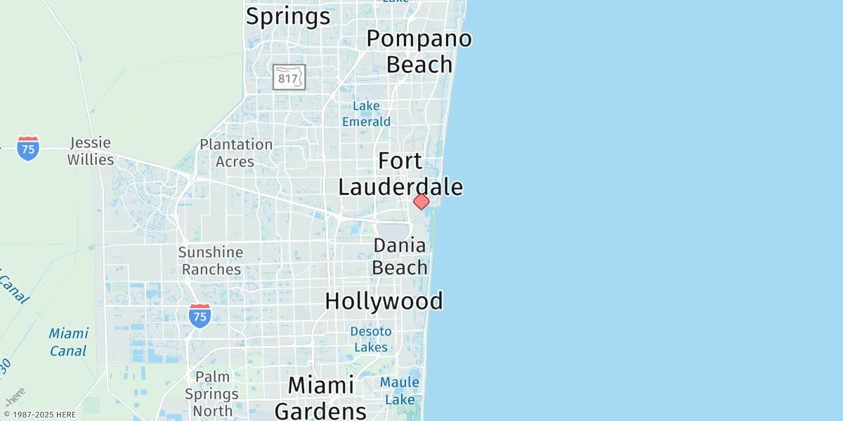 Map of Port Everglades, Turning Basin