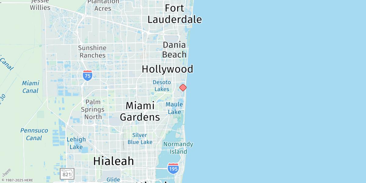 Map of Golden Beach, Icww