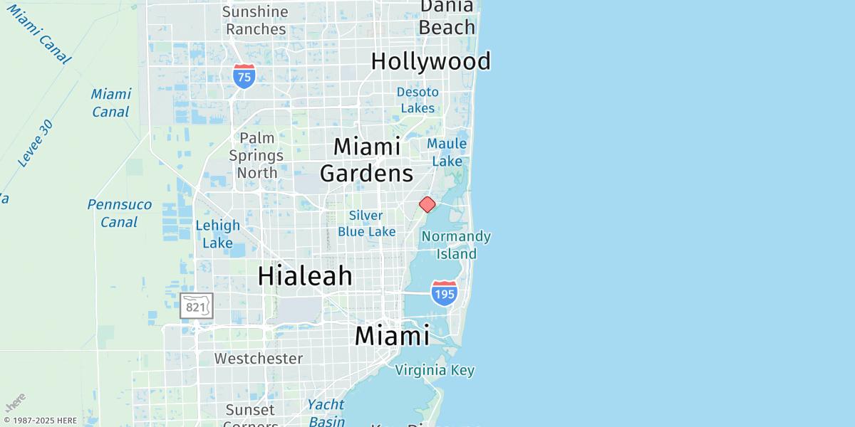 Map of Biscayne Creek, Icww