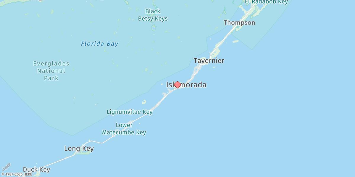Map of Snake Creek, Hwy. 1 Bridge, Windley Key
