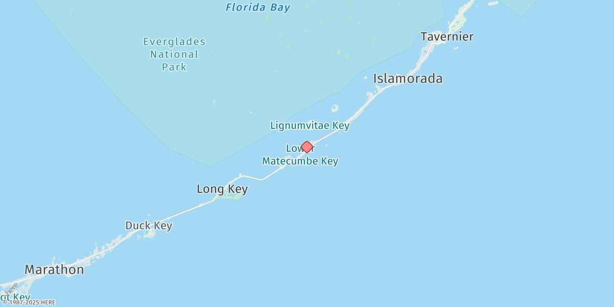 Map of Indian Key Anchorage, Lower Matecumbe Key