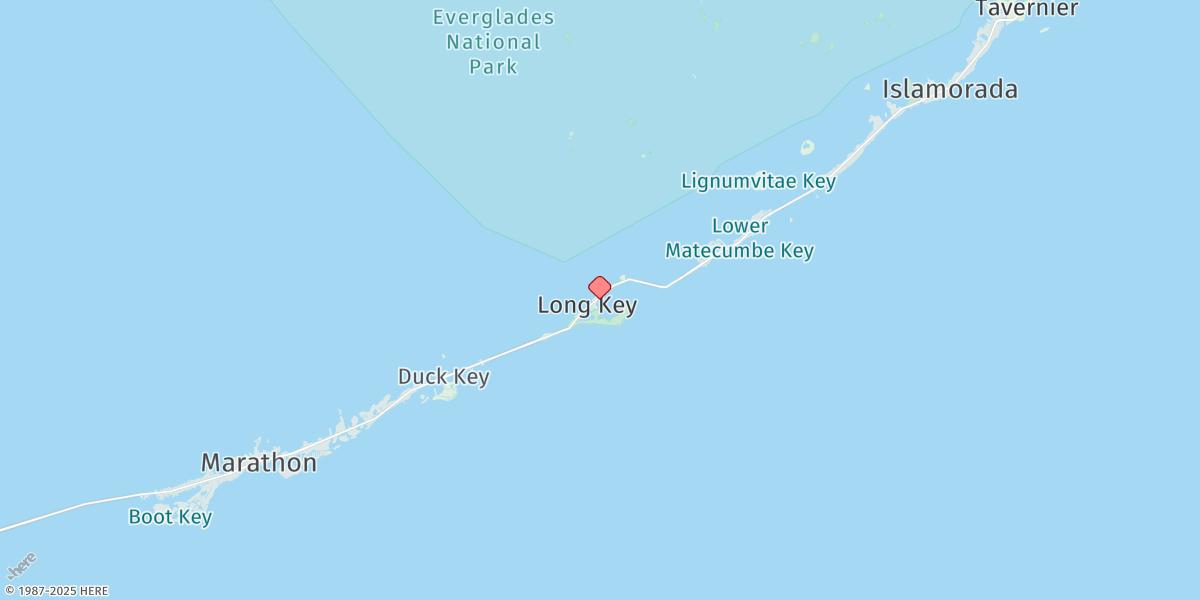 Map of Long Key Bight, Long Key