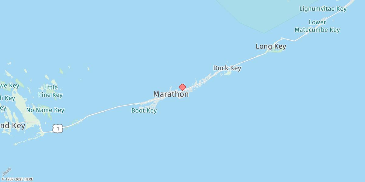 Map of Fat Deer Key, Florida Bay