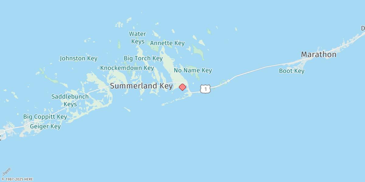 Map of Big Pine Key, Coupon Bight