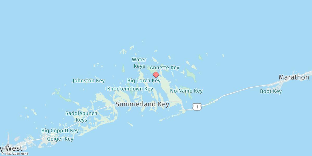Map of Howe Key, South End, Harbor Channel
