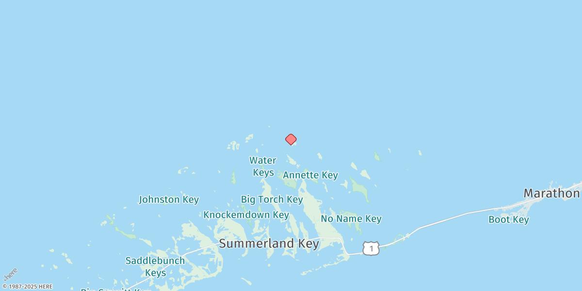 Map of Big Spanish Key