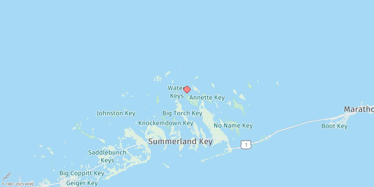 Map of Howe Key, Northwest End