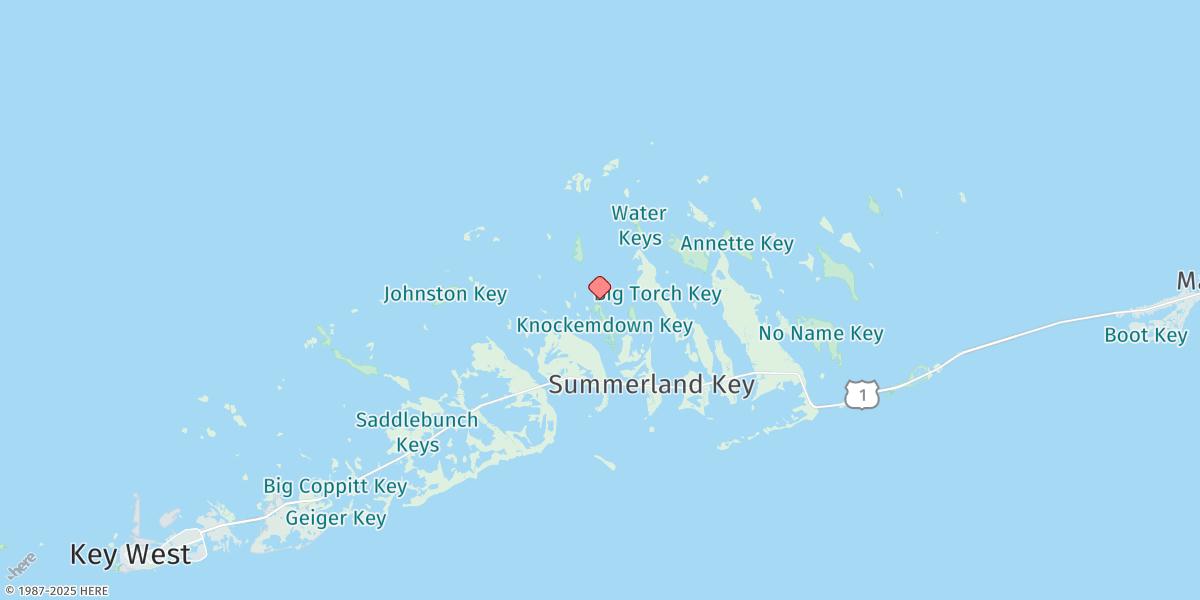 Map of Knockemdown Key, North End