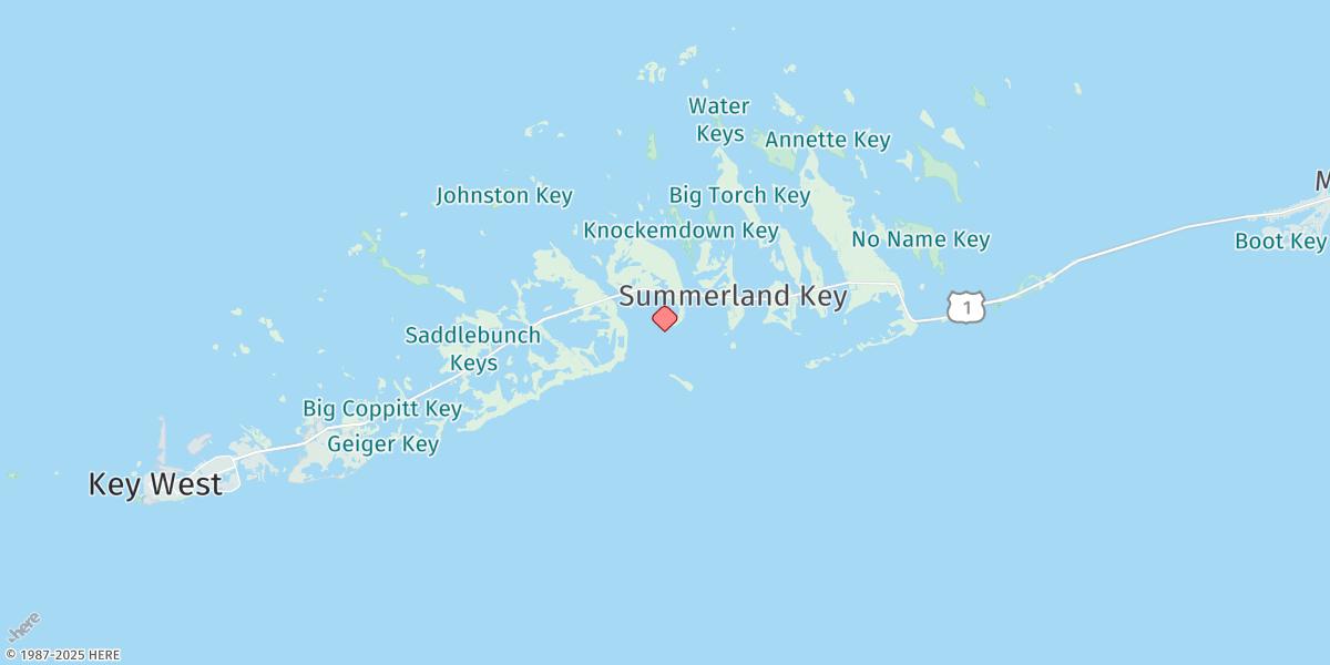 Map of Gopher Key, Cudjoe Bay