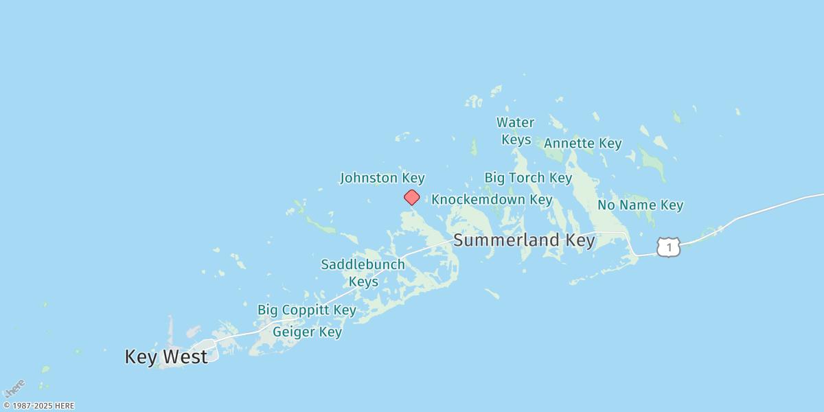 Map of Sugarloaf Key, North End, Bow Channel