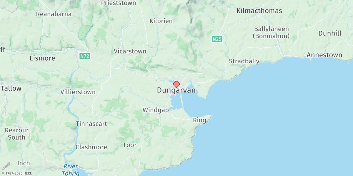 Map of Dungarvan Harbour