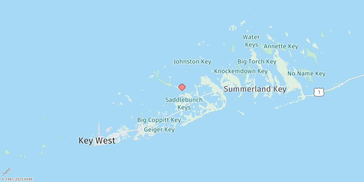 Map of Snipe Keys, Southeast End, Inner Narrows