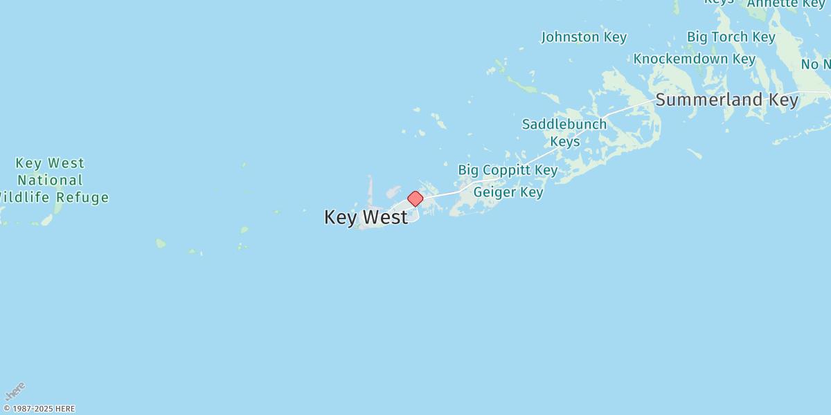 Map of Riveria Canal, Key West