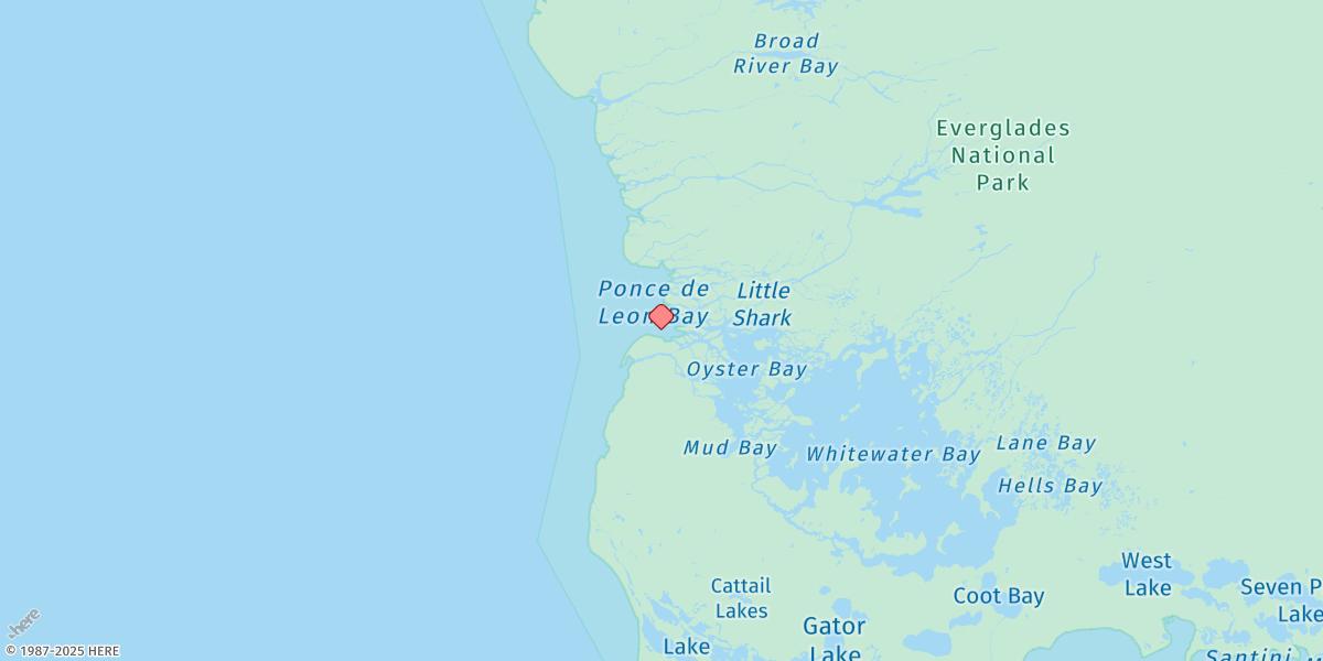 Map of Shark River Entrance