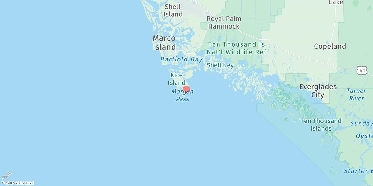 Map of Cape Romano
