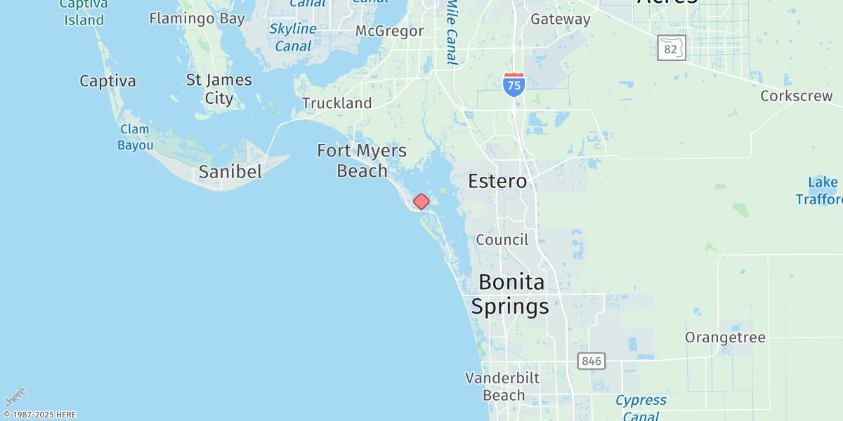 Map of Carlos Point, Estero Bay