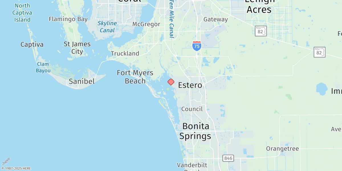 Map of Estero River